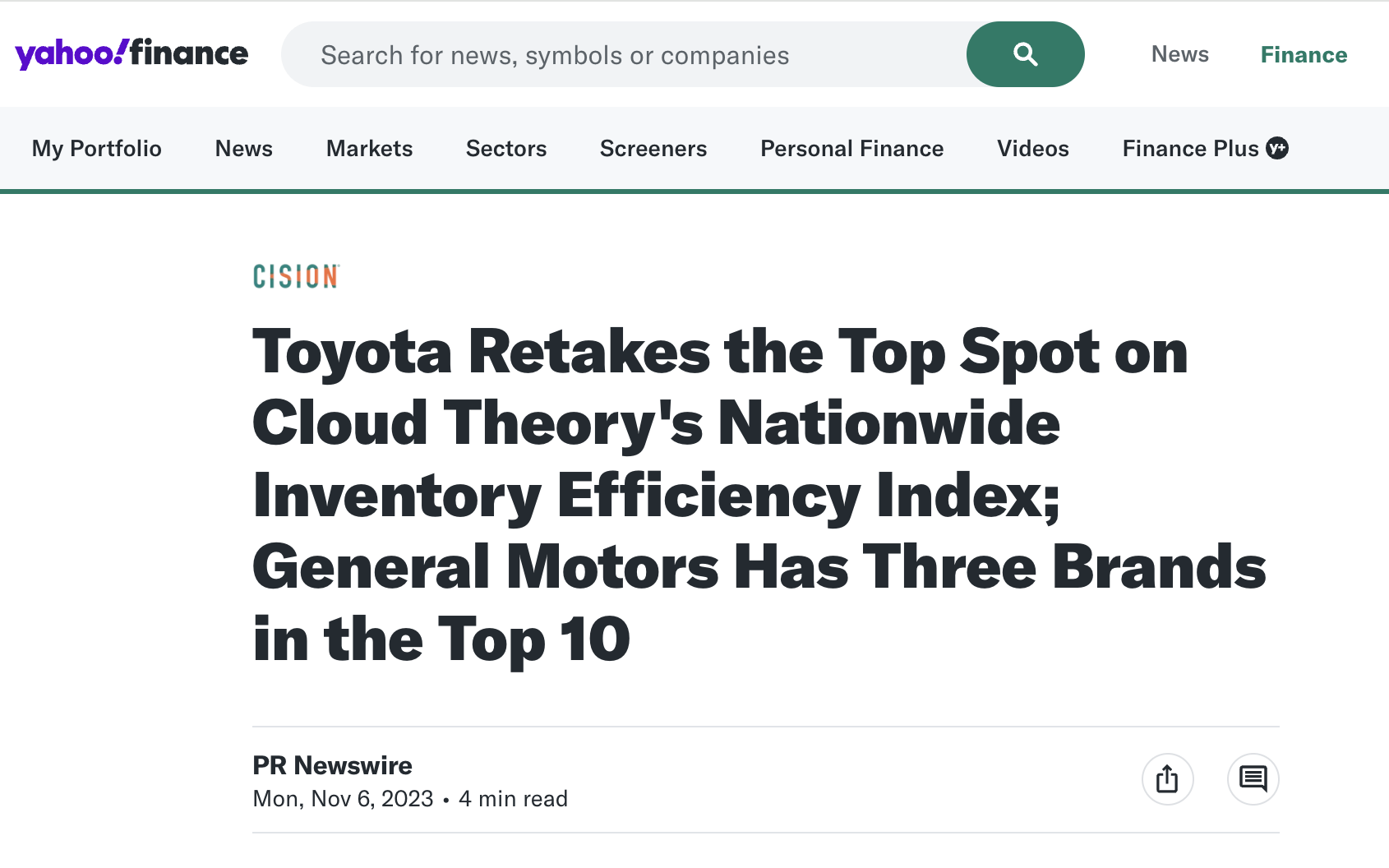 NovIEIYahooFinance