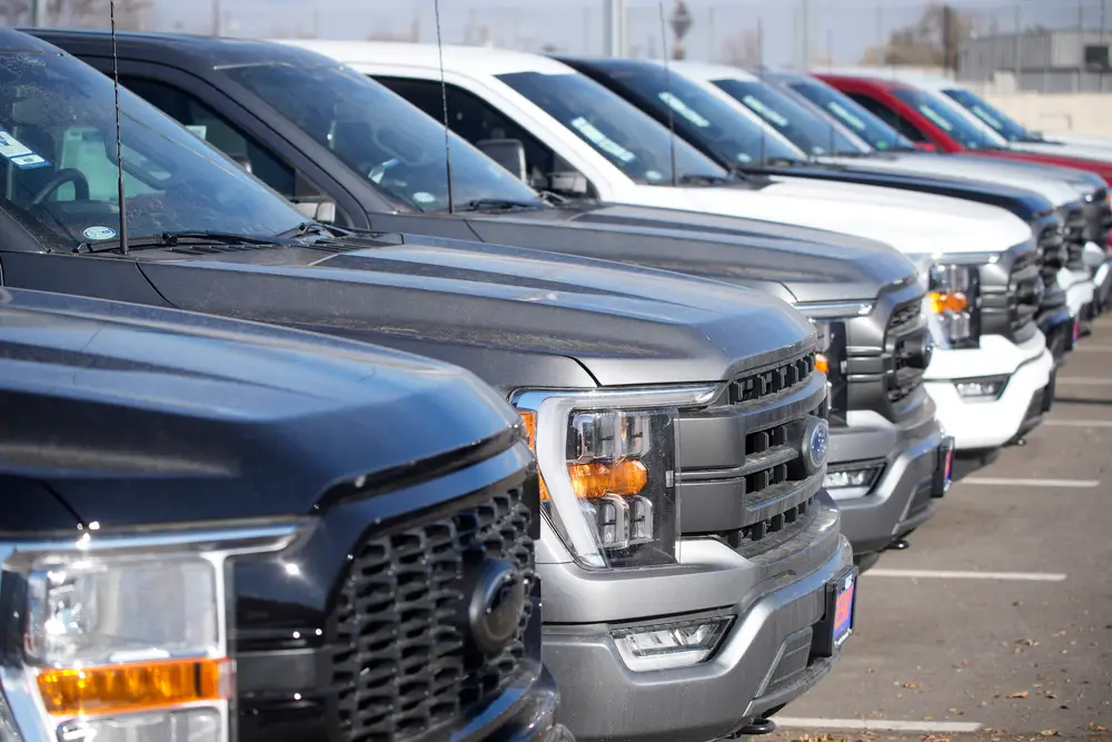 Stock Photo Trucks Dealership